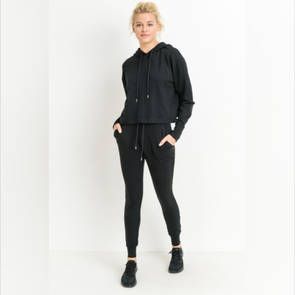 Highwaist Slim-Fit Cuffed Joggers